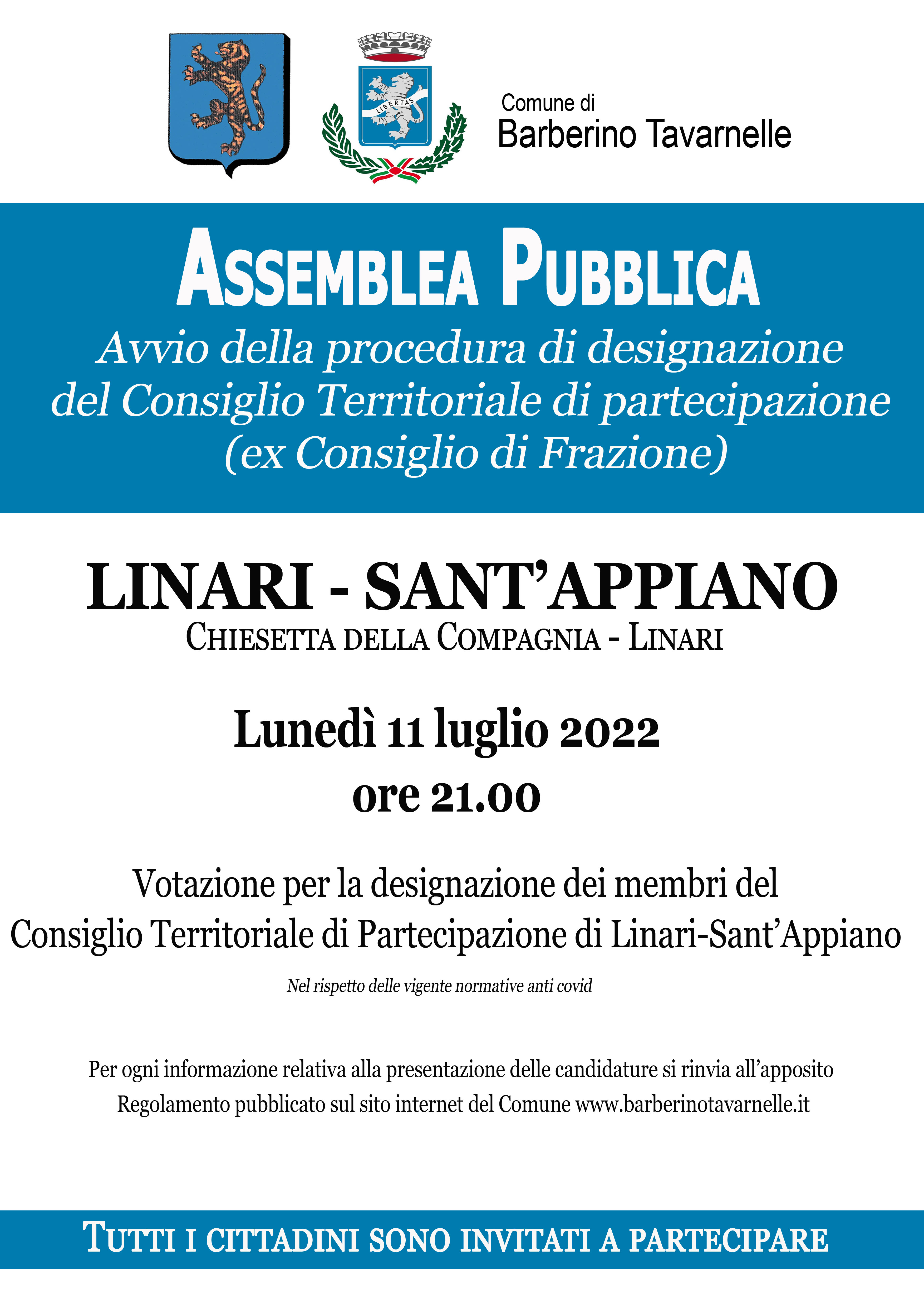 Locandina Assemblea Pubblica Linari - Sant'Appiano