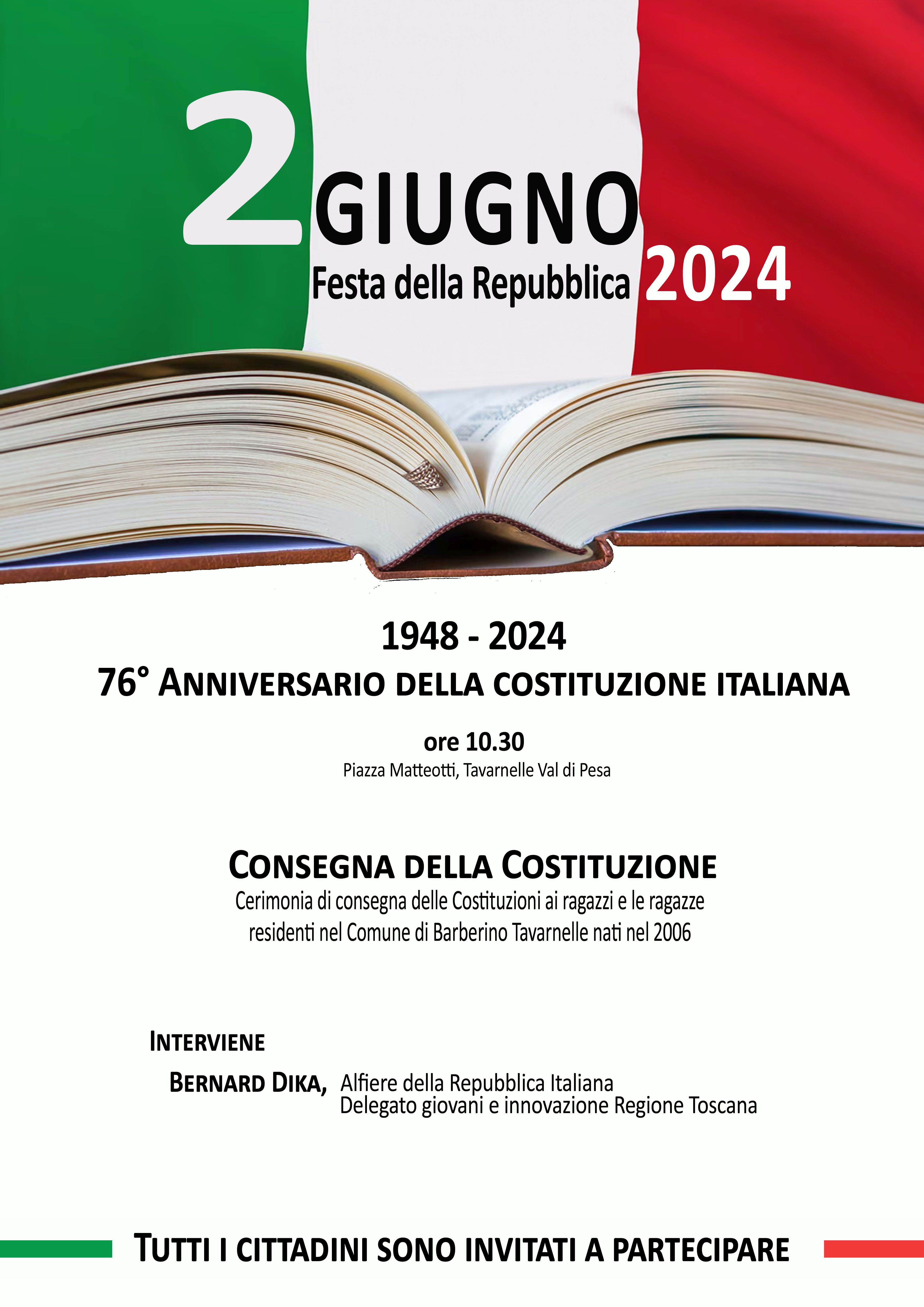 Locandina Festa Repubblica 2024